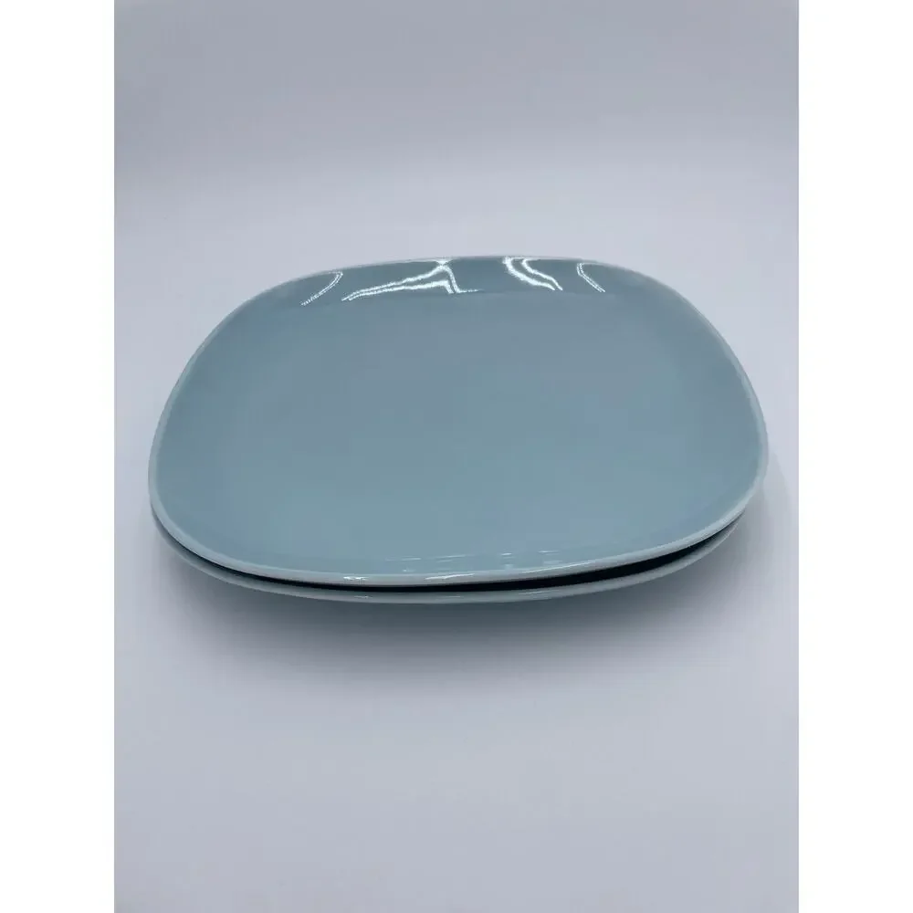 Set of 2 IKEA 365+ SUSAN PRYKE TURQUOISE BLUE SQUARE 9 3/4